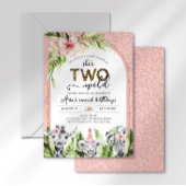 Safari Two Wild Birthday Uitnodiging