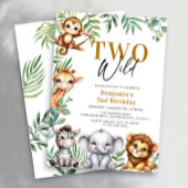 Safari Two Wild | Oerwoud Animals Jongen 2e Verjaa Kaart