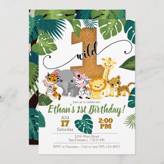 Safari Uitnodiging tot 1 oktober 2001 (Voorkant / Achterkant)