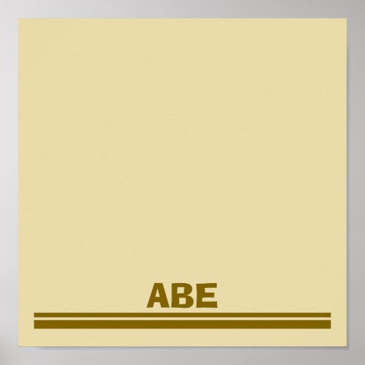 Safari upsherin placemat poster (Voorkant)