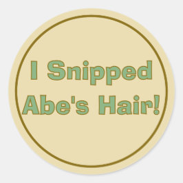 Safari upsherin verjaardag ronde sticker