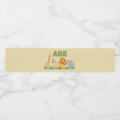 Safari upsherin verjaardag waterfles etiket (Enkel label)