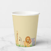 Safari upsherin verjaardagsbeker 2 papieren bekers (Achterkant)