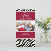 SAFARI VAKANTIE | VAKANTIE FOTOKAART FEESTDAGENKAART (Staand voorkant)