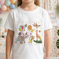 Safari Verjaardag Cute Jungle Feest Dieren Kindere
