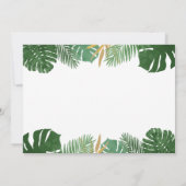 Safari verjaardag Dank je kaartje Dieren Wild Eén Bedankkaart (Achterkant)