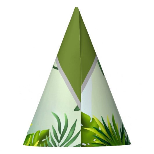 Safari Verjaardag Elepant Party Pet Feesthoedjes (Achterkant)