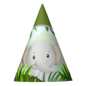 Safari Verjaardag Elepant Party Pet Feesthoedjes (Voorkant)