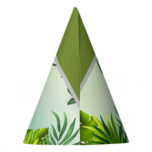 Safari Verjaardag Tijger Feesthoedjes (Achterkant)