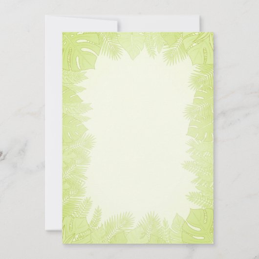 Safari Verjaardag Uitnodiging Twee Wild Boy Uitnod (Achterkant)