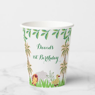 Safari Verjaardagsfeest Papieren Bekers