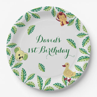  Safari Verjaardagsfeest Papieren Bordje