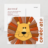 Safari Verjaardagsfeest Post Kaart Invitation (Voorkant / Achterkant)