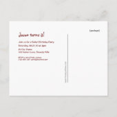 Safari Verjaardagsfeest Post Kaart Invitation (Achterkant)