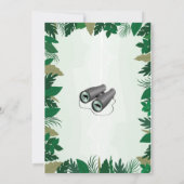 Safari Verjaardagsfeest Wilde Dieren Vrachtwagen O Kaart (Achterkant)