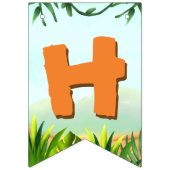 Safari Verjaardagsfeestje bunting banner (Tweede vlag)