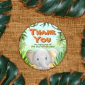 Safari verjaardagsfeestje - Elaphant Ronde Sticker