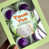 Safari verjaardagsfeestje - Elaphant Ronde Sticker