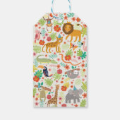 Safari verjaardagsfeestje gift tag, Cute Safari th Cadeaulabel (Achterkant)
