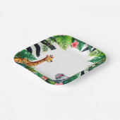 Safari verjaardagsfeestje papieren Borden Papieren Bordje (Gebogen)