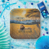 Safari-verjaardagsfeestje  papieren bordje (Feest)