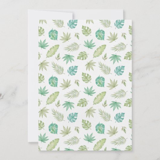 Safari verjaardagsuitnodiging Wild één uitnodiging (Achterkant)