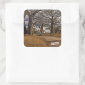 Safari Vierkante Sticker (Tas)