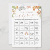 SAFARI Vind de gast Baby Bingo Game Kaart (Voorkant)
