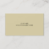 Safari Visitekaartje (Achterkant)