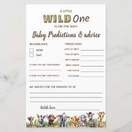 Safari Voorspellingen/Advies Baby shower Budget Ka