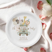 Safari Vrachtwagen Oerwoud Dieren Boho Baby shower Papieren Bordje