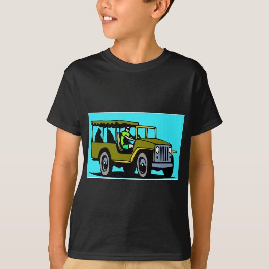 Safari-vrachtwagen T-shirt (Voorkant)