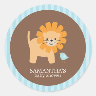 Safari Vrienden Baby shower Stickers