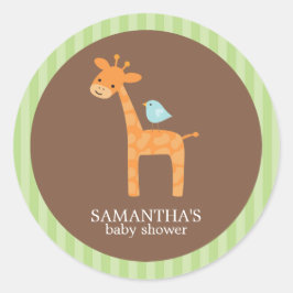 Safari Vrienden Baby shower Stickers