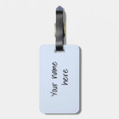 Safari vrienden, giraf, zebra, tijger, palmbladere bagagelabel (Achterkant verticaal)