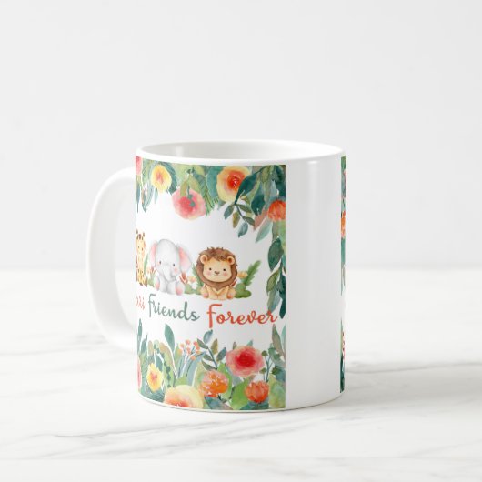 Safari Vrienden voor altijd Koffiemok (Voorkant links)