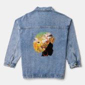 Safari Vrouwen Raglan Denim Jacket (Achterkant)