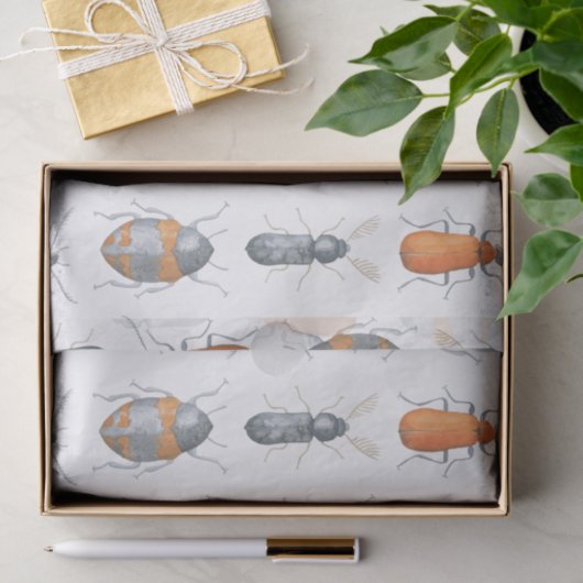 Safari Waterverf Bugs Pattern Tissuepapier (Geschenk)