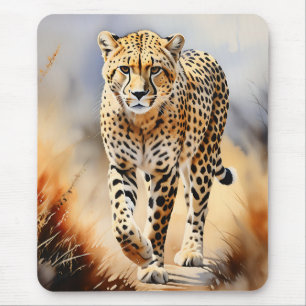 Safari Waterverf Cheetah Natuur Muismat