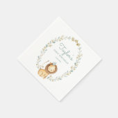 Safari Waterverf Lion Prince Eerste Verjaardag Servet (Hoek)