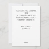 Safari Waterverf Tijger Feestdagenkaart (Achterkant)