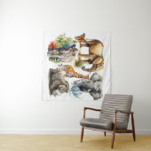 Safari Waterverf Wandkleed (In Situ (horizontaal))