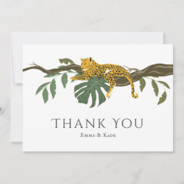 Safari Wedding Oerwoud Cheetah Bedankt