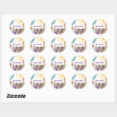 Safari Welcome Cupcake Topper Ronde Sticker (Vel)