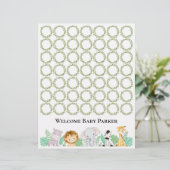 Safari Welkom Baby-bord (Staand voorkant)