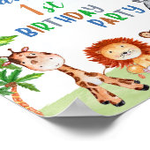 Safari-welkomstpartij voor het ondertekenen van pa poster (Hoek)