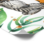 Safari Wild 1st Birthday Party Poster (Hoek)