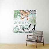 Safari Wild 2e verjaardag Leeuw Persoonlijk Wandkleed (In situ)