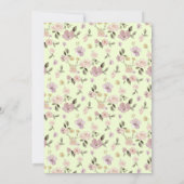 Safari Wild Animal Beer Fox Rabbit Raccoon Baptism Kaart (Achterkant)