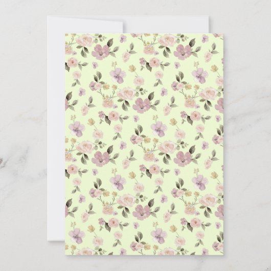 Safari Wild Animal Beer Fox Rabbit Raccoon Baptism Kaart (Achterkant)